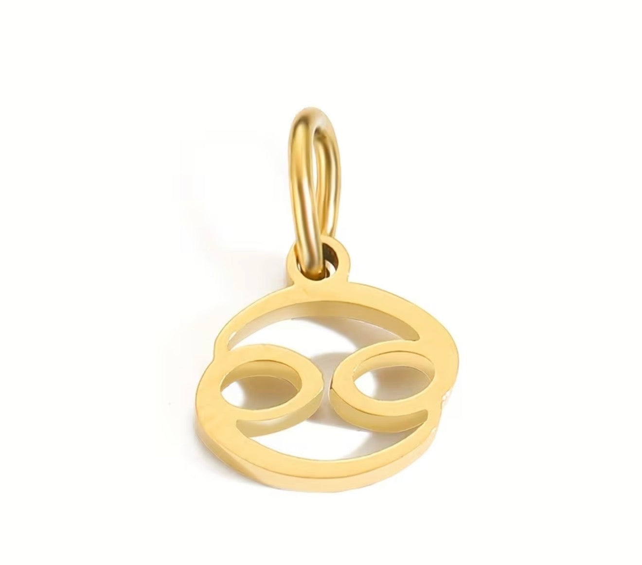 Goldene Charm-Kette mit Sternzeichen & Initiale, „ME“ Halskette