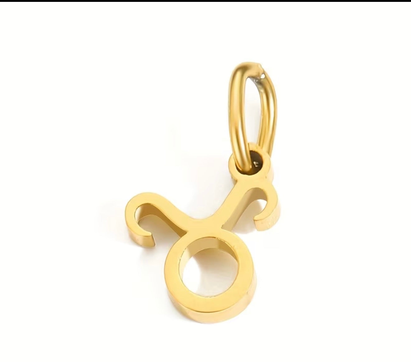 Goldene Charm-Kette mit Sternzeichen & Initiale, „ME“ Halskette
