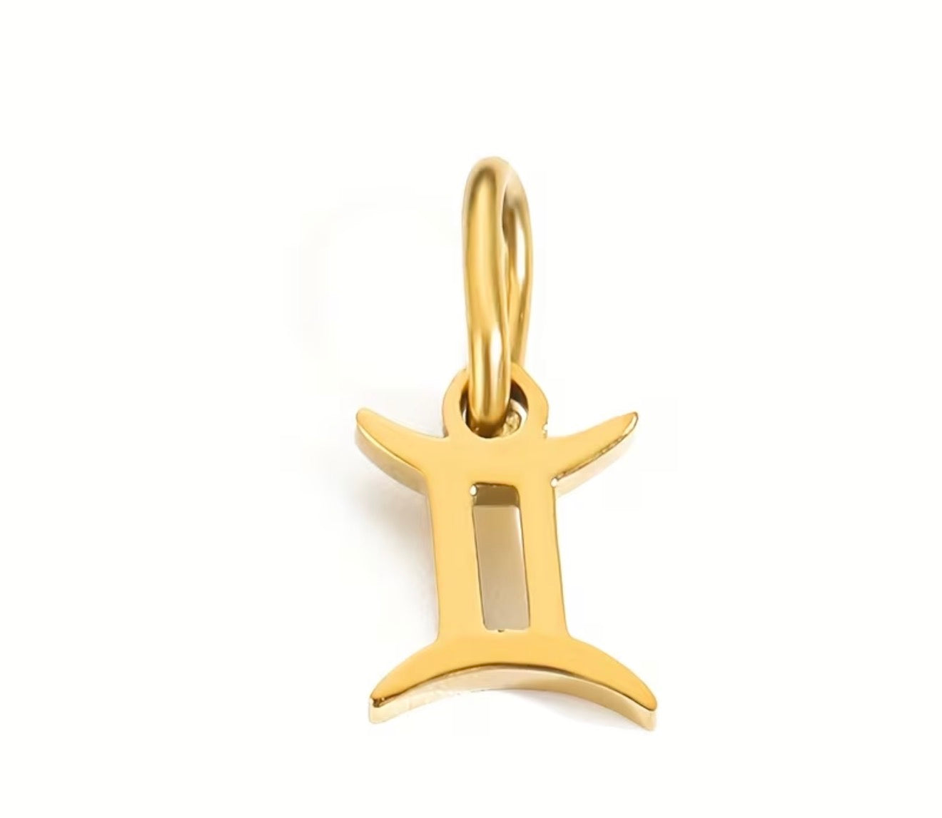 Goldene Charm-Kette mit Sternzeichen & Initiale, „ME“ Halskette