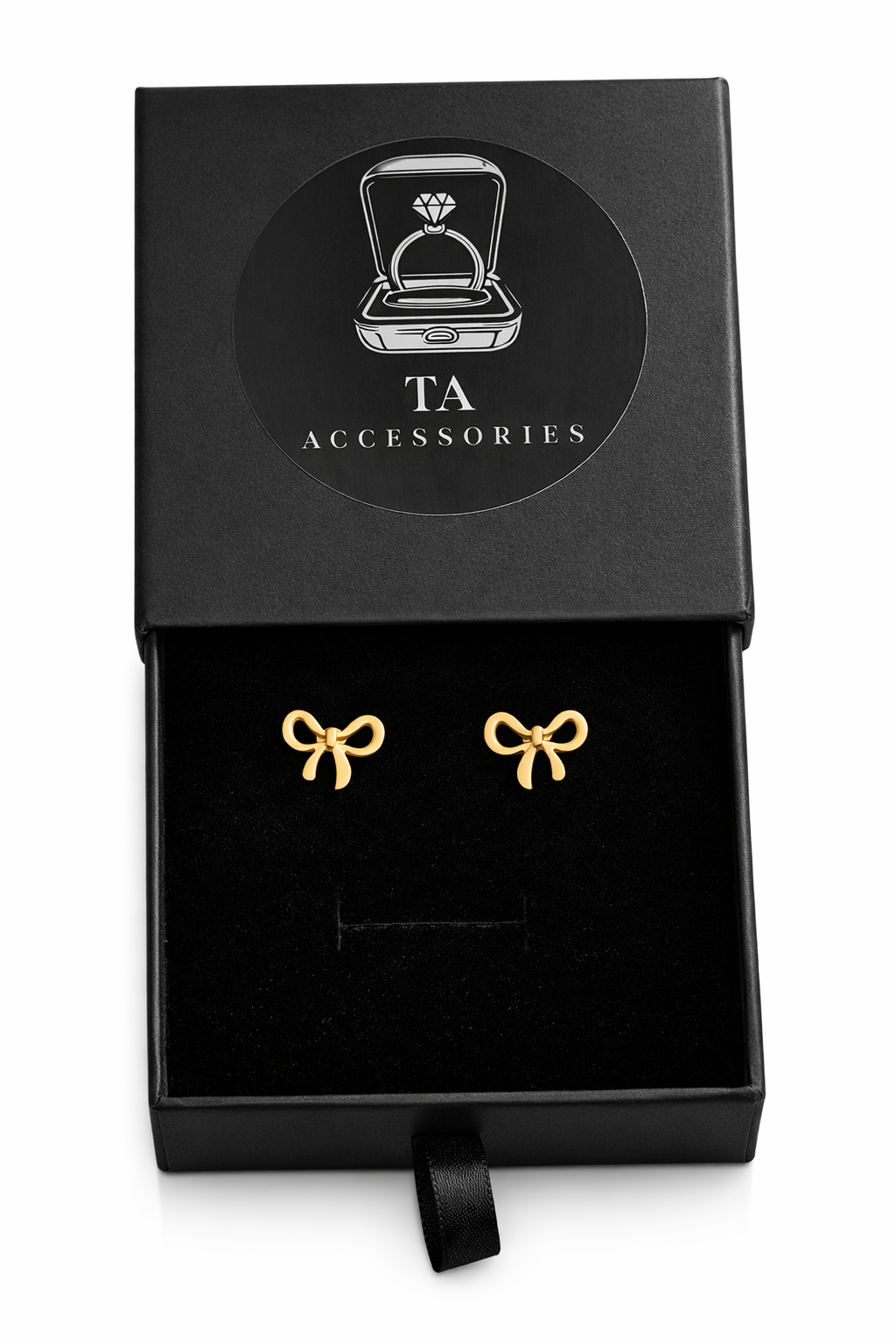 Schleifen Ohrringe – Edelstahl 18K vergoldet | „Luna“